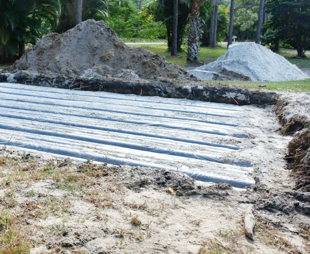 drain field installation